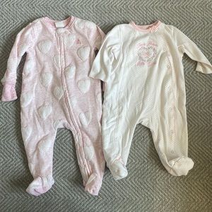 LAST CALL Set of 2 baby girl pajamas
